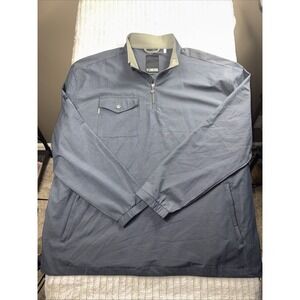 Linksoul Men Boardwalker Half Zip Windbreaker Golf Outdoor Athletic XXL Navy EUC